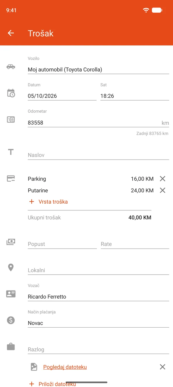 Unos troška za parking i putarinu, s popustom i ratama