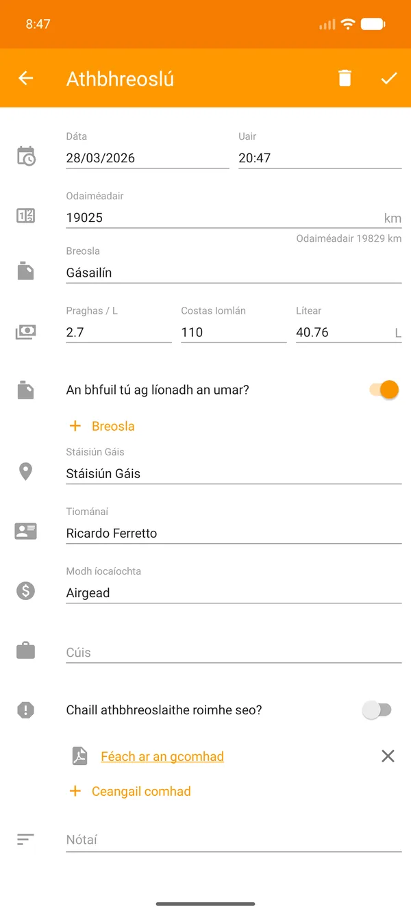 Drivvo — Clárú — Rianú breosla